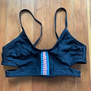 swim top with braided detail M